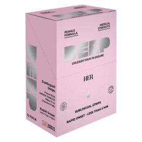 Deep For Her Sublingual Strip Display of 12