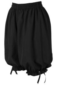 Black Crepe Long Bloomers (size: Queen)