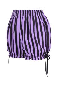 Black/Light Purple Striped Bloomers (size: Queen)