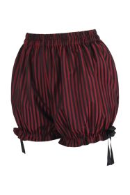 Black/Red Stripe Brocade Bloomers (size: Queen)