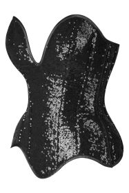 Top Drawer 5 PC Premium Sequin Bunny Corset Costume (size: large)