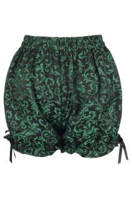 Green/Black Brocade Bloomers (size: Queen)