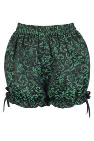 Green/Black Brocade Bloomers (size: Regular)