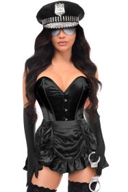 Lavish 6 PC Under Arrest Cop Police Corset Costume (size: medium)