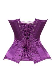 Lavish Magenta Overbust Corset Sweetheart Neckline Busk Closure (size: 2X)