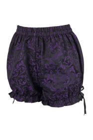 Purple/Black Brocade Bloomers (size: Queen)