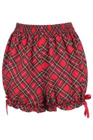 Red Plaid Crepe Bloomers (size: Regular)