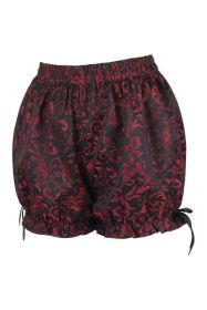 Red/Black Brocade Bloomers (size: Queen)