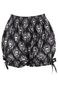 Skull Print Crepe Bloomers (size: Regular)