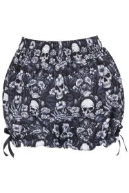 Skulls & Roses Print Bloomers (size: Regular)