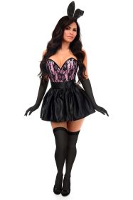 Top Drawer 5 PC Premium Boudoir Bunny Corset Costume (size: small)