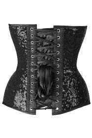 Top Drawer 5 PC Premium Sequin Cop Corset Costume (size: 3X)