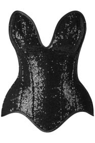 Top Drawer 5 PC Premium Sequin Cop Corset Costume (size: XLarge)